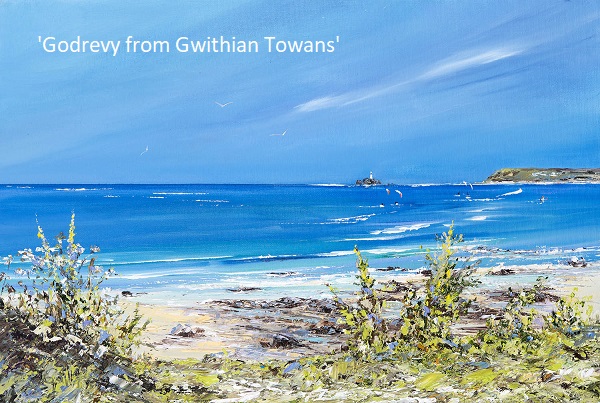 'Godrevy from Gwithian Towans' - Cornwall