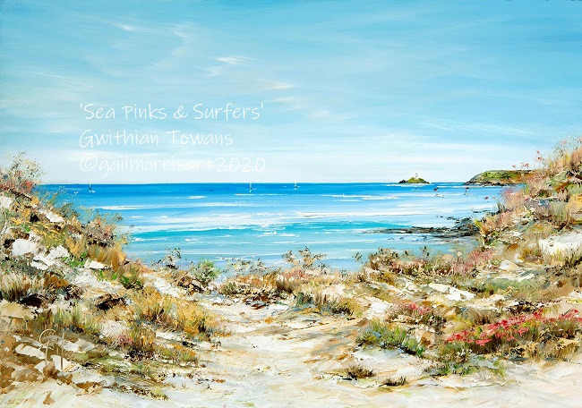 Sea Pinks and Surfers web 2