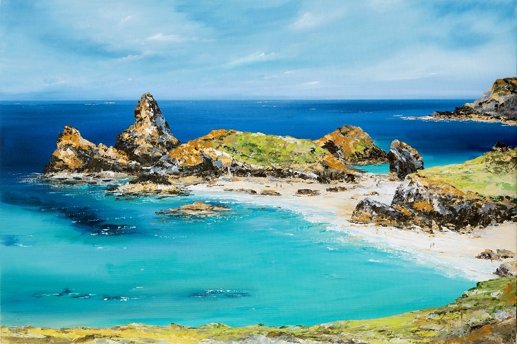 Kynance Cove II framed print by Gail Morris Art £90