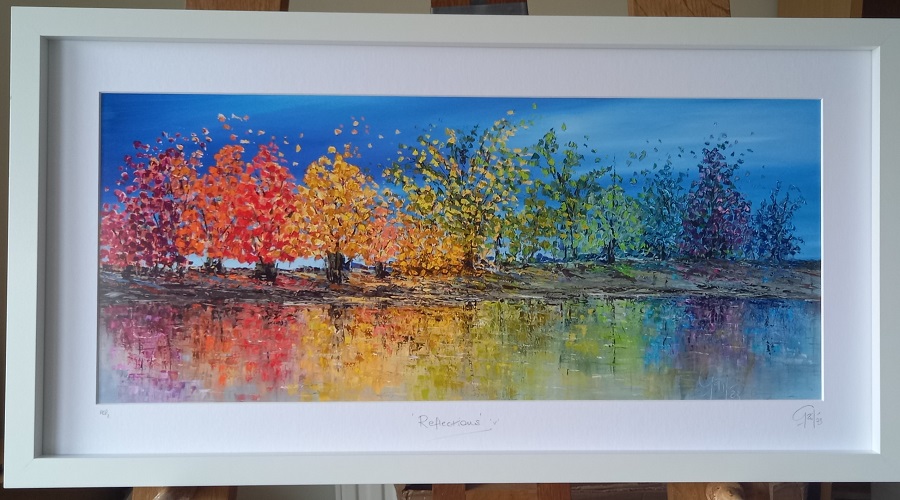 ‘Reflections’ No 5 NOW SOLD 22.12.23 Original oil Painting by Gail Morris Art