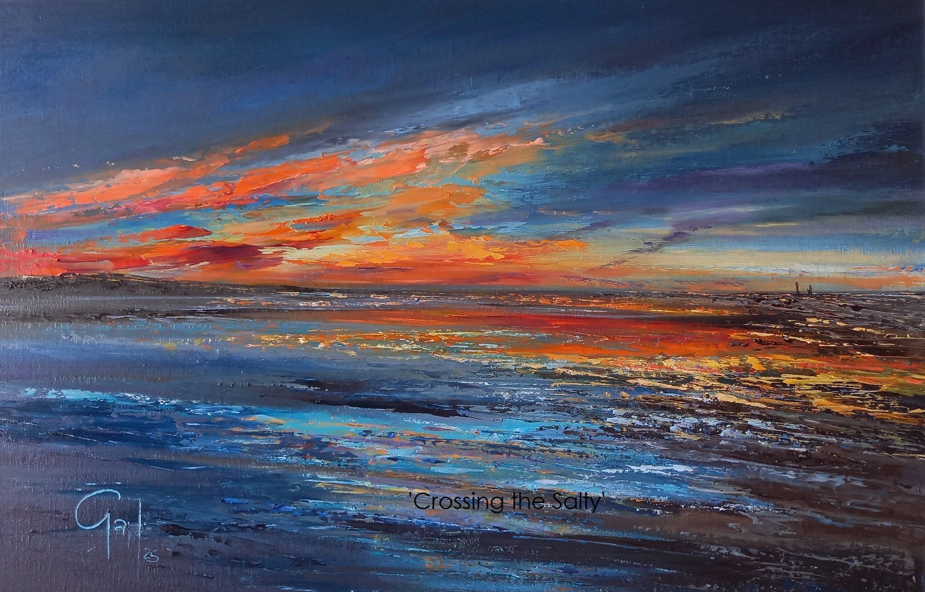 Unique Oil Painting: ‘Crossing the Salty’ on the River Teign, Teignmouth, Devon