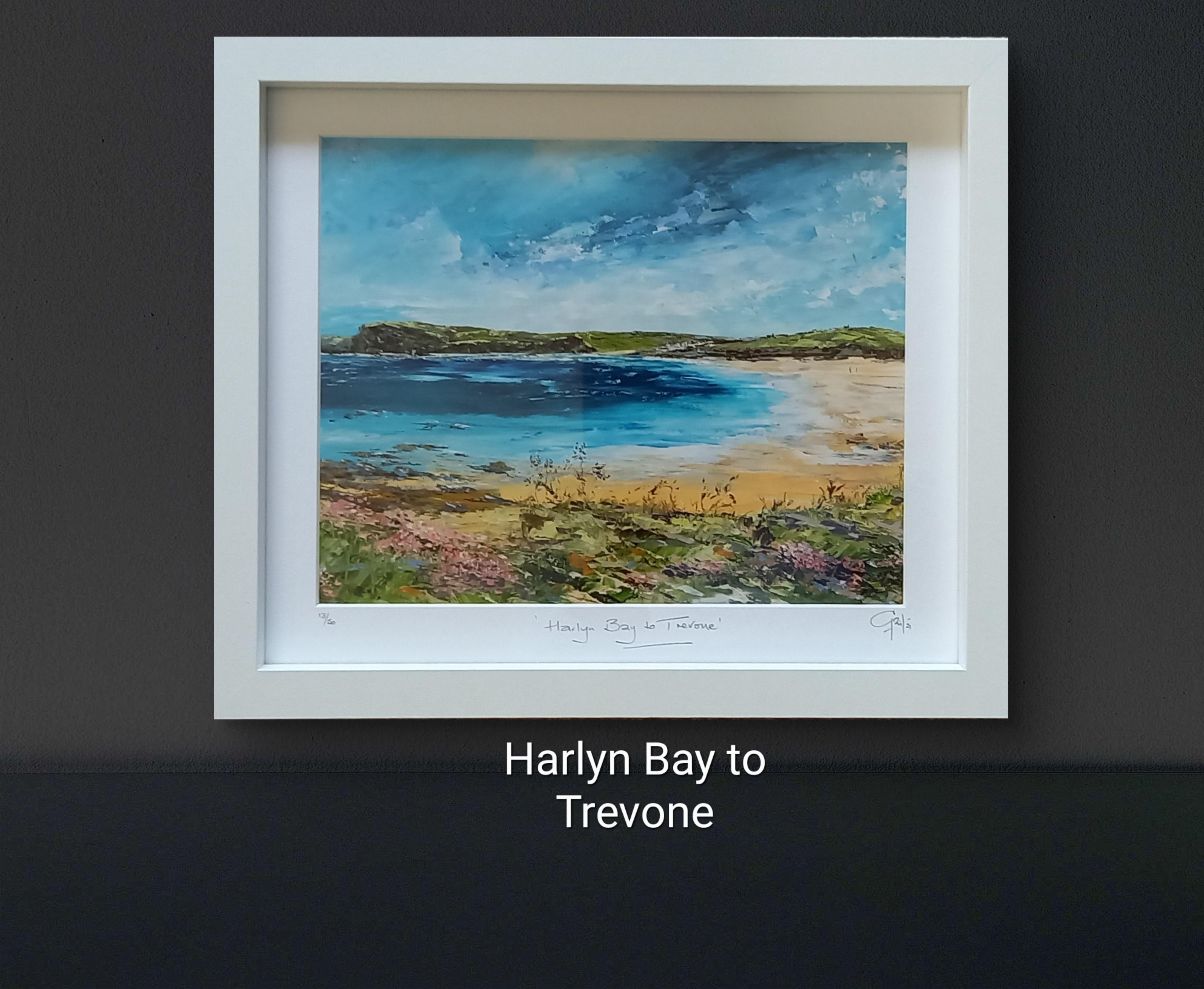 Hayle beach, Gwithian and Godrevy Lighthosur, Harlyn Bay, Trevone Bay, Sennen Cove, Cape Cornwall, Polzeath, are jsut some of the beautiful seascape framed prints you can buy from UK artist Gail Morris from her online gallery www.gailmorris.co.uk